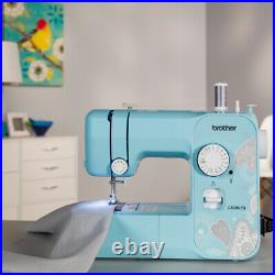 Portable Sewing Machine Jam Resistant Stitch Full-Size Free-Motion Bobbin Aqua