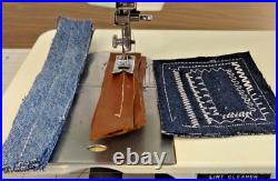 Pretty MCM WHITE Heavy Duty 26 Stitch Sewing Machine SERVICED Denim Leather