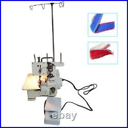 Professional 4 Thread Serger Overlock Sewing Machine 4-Line with Foot Controller