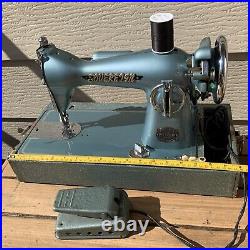 Rare Vintage SOVEREIGN DeLuxe Precision Sewing Machine WITH CASE, NO ELEC CORD
