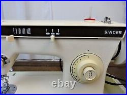 SINGER Heavy Duty Zigzag Sewing Machine Very Strong Denim Leather -SERVICED