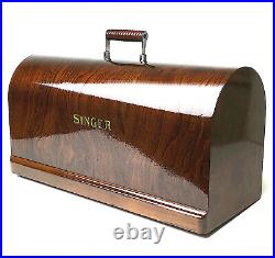 SINGER Sewing Machine Bentwood Carrying Wooden Case Top Cover Lid 201 15 66 27