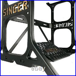 SINGER Sewing Machine Industrial Table Cast Iron Stand Legs Base by 3FTERS