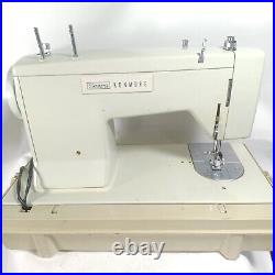 Sears Kenmore 158 Vintage Sewing Machine with Foot Pedal & Case -Tested Great