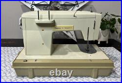Sears Kenmore Portable Sewing Machine Model 158. 16031 With Pedal & Case