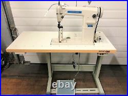 Sewline 810 New 1-needle Postbed Rollfeed & 110v Servo Industrial Sewing Machine