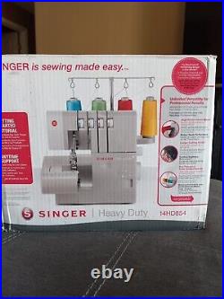 Singer 14HD854 120V Heavy Duty 2 to 4 Thread Stitch Serger Sewing Machine, Gray