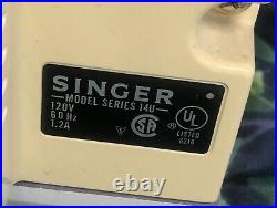 Singer 14U Serger Sewing Machine Quantum Lock 4 Differential Feed pedal