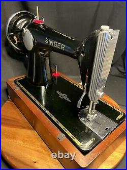 Singer 201K Original Hand Crank Sewing Machine