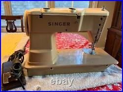 Singer 401a sewing machine cleaned and serviced good condition SN NB564725