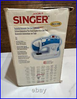 Singer 6038 C 46 Stitch Sewing Machine with Foot Pedal And Manual- In Original Box