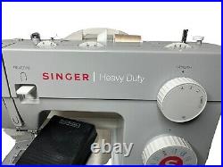 Singer Heavy Duty Sewing Machine Model 4423 with Hard Travel Case Tested