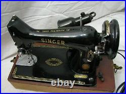 Singer Model 99 Portable Sewing Machine withCase/Manual 1954 99K