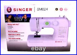 Singer SM024 Sewing Machine 24 Stitch Heavy Duty Metal Frame Minor Box Damage
