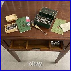 Singer Sewing Machine With Cabinet, & Numerous Extras # Of Machine In Pictures