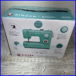 Singer Simple 3223G Teal Sewing Machine Open Box Unused
