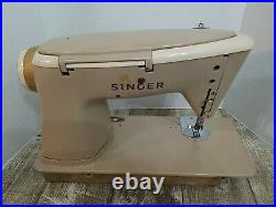 Singer Slant-O-Matic Rocketeer 500A Sewing Machine Vintage With Pedal