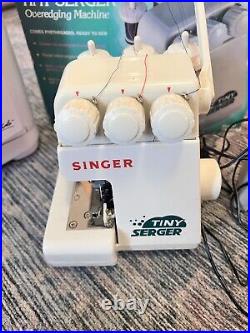 Singer Tiny Serger TS380A Portable Sewing Machine Original Box With Cord/Pedal