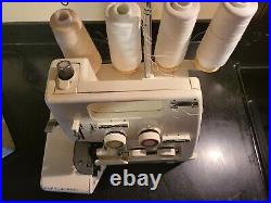 Toyota 6600 3&4 Thread Overlock Sewing Machine with cover