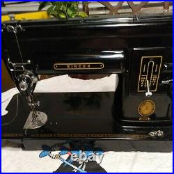 Used VTG 1950'S Singer 301A Black Sewing machine