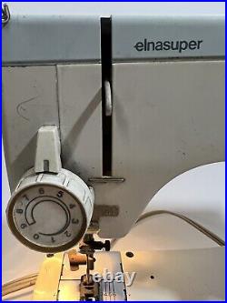 VINTAGE Elna Super 62c Sewing Machine with Pedal-Made in Switzerland