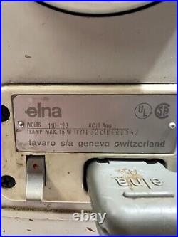 VINTAGE Elna Super 62c Sewing Machine with Pedal-Made in Switzerland