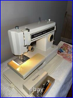 VINTAGE Kenmore Ultra-Stitch 8 Sewing Machine / with Foot Pedal and Accessories