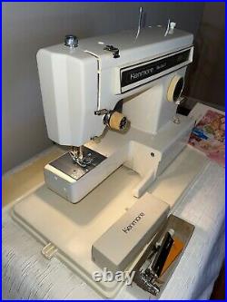 VINTAGE Kenmore Ultra-Stitch 8 Sewing Machine / with Foot Pedal and Accessories