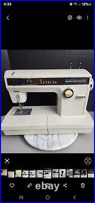 VTG Kenmore 158 Sewing Machine Sears Model With Foot Pedal & Case TESTED