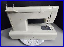 VTG Kenmore 158 Sewing Machine Sears Model With Foot Pedal & Case TESTED