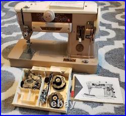 VTG Singer 401A Slant-O-Matic Sewing Machine with Accessories no pedal/power cords