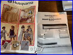 Viking Husqvarna 400 Computer Sewing Machine + Foot Pedal Case and Accessories