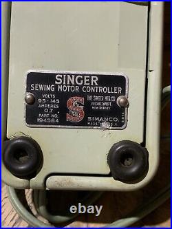 Vintage 1948 Singer Sewing Machine VG Cond. Working With Case Pedal Low Price