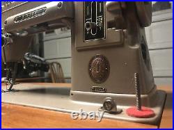 Vintage 1950's Singer Sewing machine table 301 Slant 301A