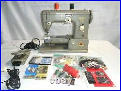 Vintage 1957 Pfaff 332 Sewing Machine Germany Made With Accessories Series 75845