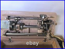 Vintage Deluxe Zig Zag Sewing Machine Model SAMB with Case WORKS
