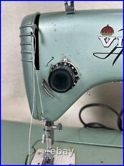 Vintage Husqvarna Viking 21E Sewing Machine Green