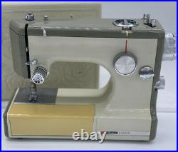 Vintage Kenmore Portable Sewing Machine Model 158-10400 Rose Case, Pedal, Manual