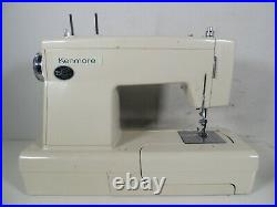 Vintage Kenmore Portable Sewing Machine with Hard Plastic Case (Model 158.1941)