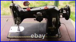 Vintage Pfaff 130 Sewing Machine and cabinet WORKING sews great See Video