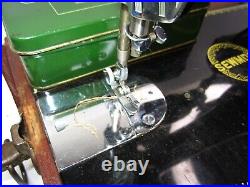 Vintage Pristine Sewmor Sewing Machine Model 404 With Case Made In Japan