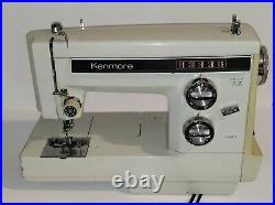 Vintage Sears Kenmore Heavy Duty Sewing Machine Model 158 16800 WORKS! With extras