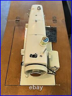 Vintage Sears Kenmore Sewing Machine Model 158.17501 With Cabinet Overhauled