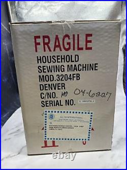 Vintage Sewing Machine Necchi Royal 3204FB Brand new in box