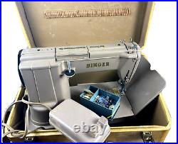 Vintage Singer 301A Sewing Machine + Attachments