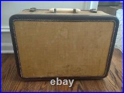 Vintage Singer 301A Sewing Machine in Trapezoid Hard Carrying Case Working