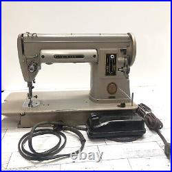 Vintage Singer # 301A Sewing Machine with Case, Cord, Foot Pedal. Works