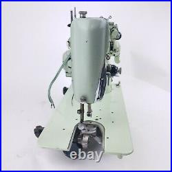 Vintage Singer 319W Sewing Machine seafoam green parts Untested