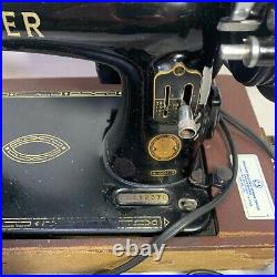 Vtg 1956 Singer Sewing Machine 99-31 Original Carrying Case with Manual 99k