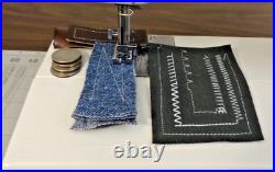 WHITE 14 Stitch JEANS Sewing Machine with Walking Foot Denim Leather SERVICED